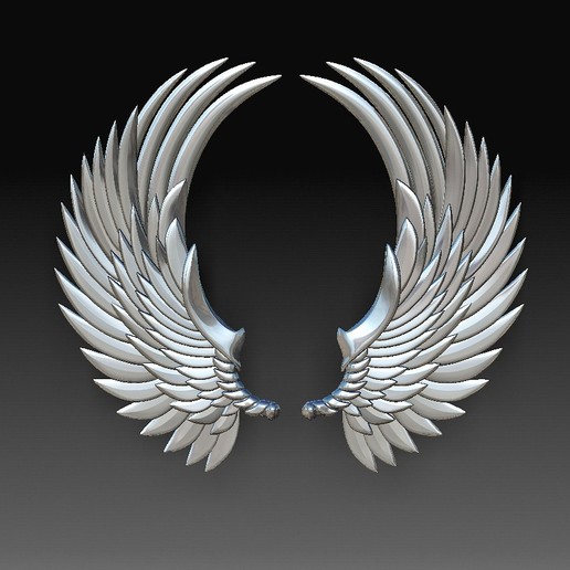 Download OBJ file Wings 2 • 3D printing model ・ Cults